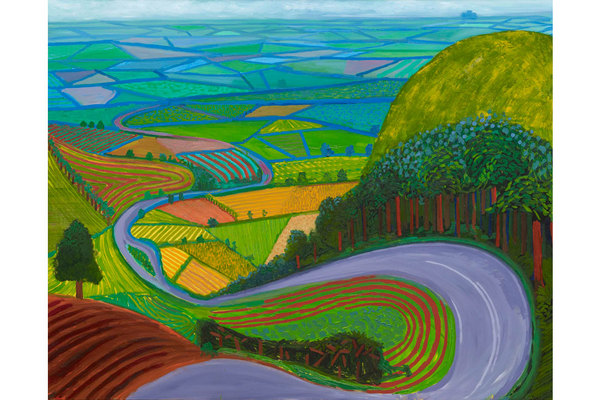 David Hockney: "Garrowby Hill", 1998