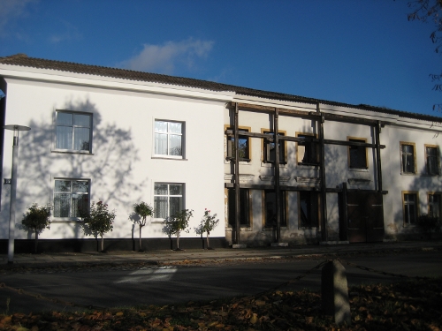 Häuserreihe an der Alleestraße / Row of houses on Alleestraße