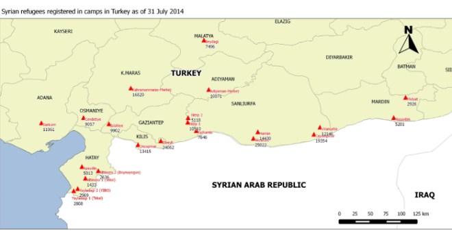 Syrische Flüchtlinge in Camps in der Türkei / Syrian refugees in camps in Turkey